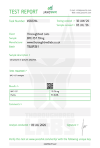 BPC157 10mg Peptide Vial