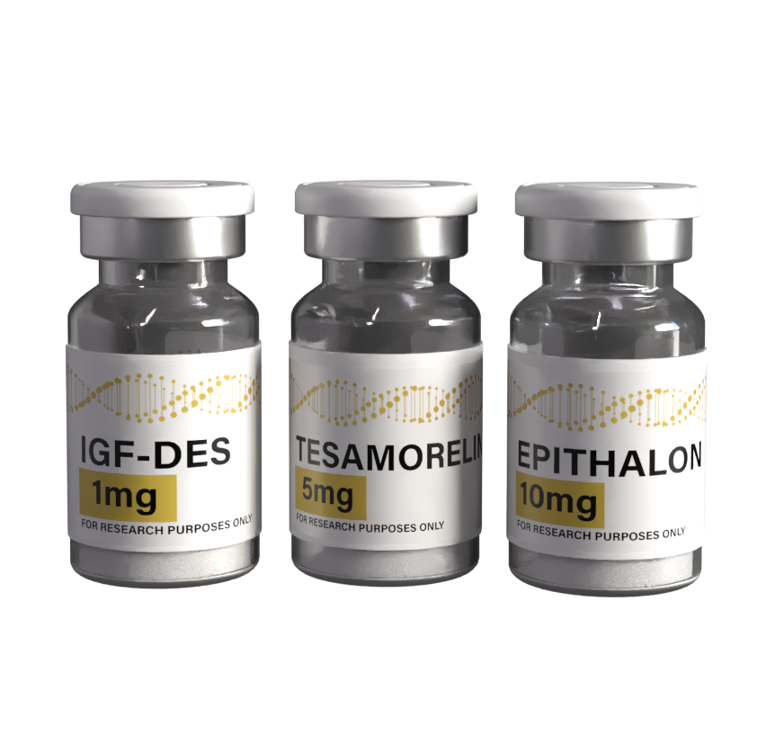 Research Bundle - IGF-DES 1mg / Tesamorelin 5mg / Epithalon 10mg