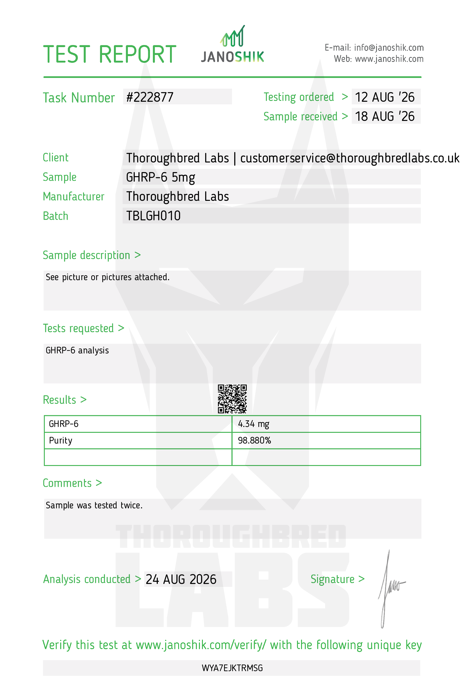 GHRP-6 Peptide Vial 5mg