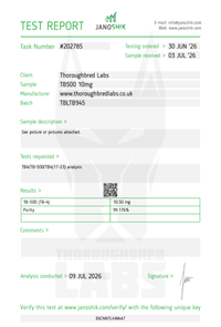 TB500 10mg Peptide Vial