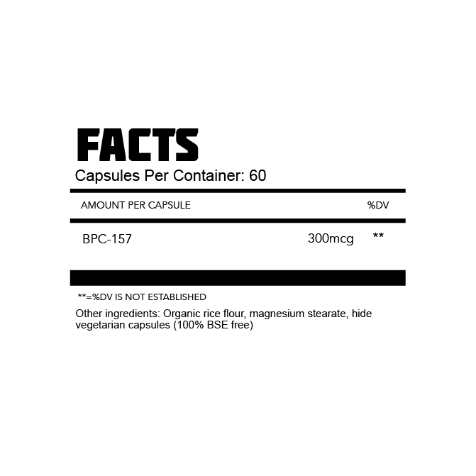 BPC157 Peptide (CAPSULE) Thoroughbred Labs BPC157 Peptide (CAPSULE) Thoroughbred Labs